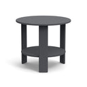 Lollygagger Round Side Table, Charcoal Grey, 16"