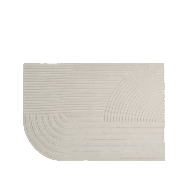 Relevo Rug, Off White, 5'6" x 7'9