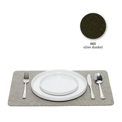 Felt Placemat, 30x45cm, olive dunkel