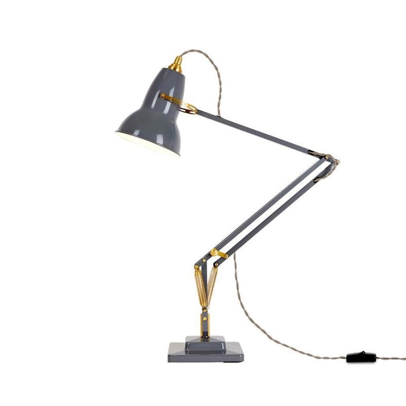 Original 1227 Brass Desk Lamp, Elephant Grey