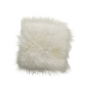 White Icelandic Sheepskin Pillow