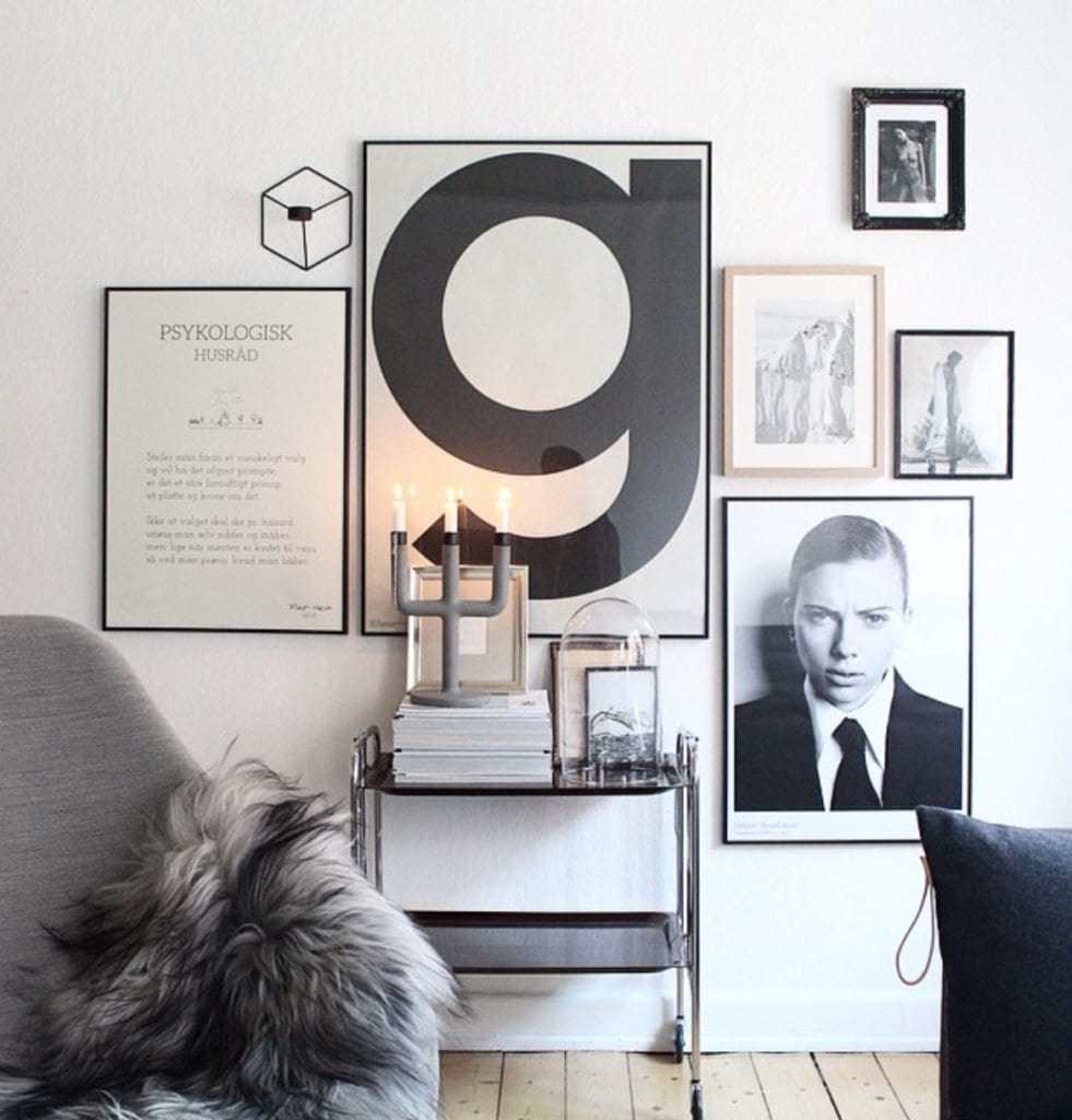 Poster, Weightless - Post modern, 70 x 100 cm, Framed