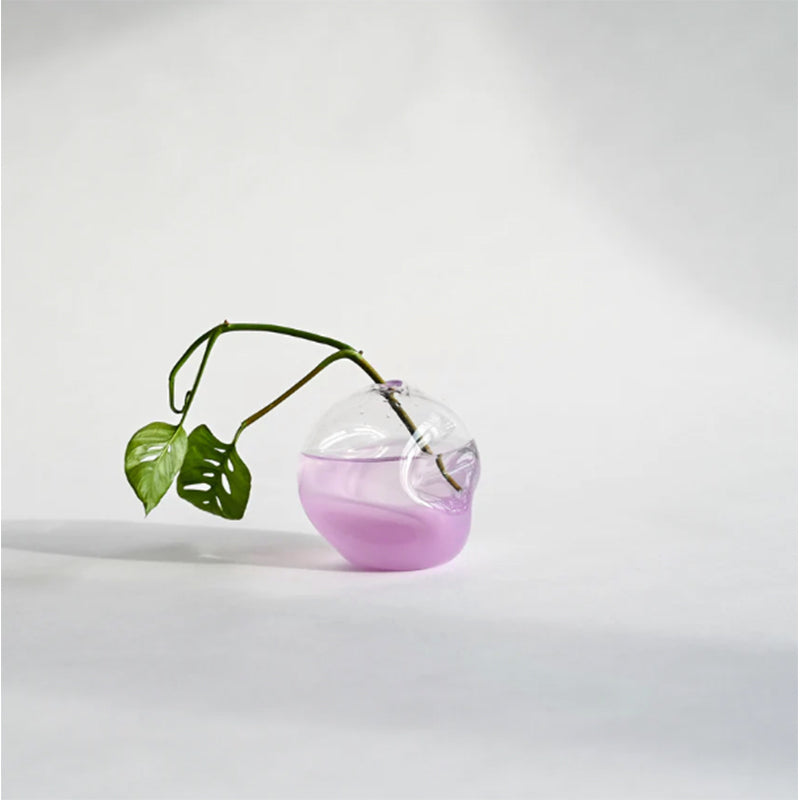 Splash Bottom Vase, Lavender