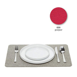 Felt placemat, 30x45cm, red