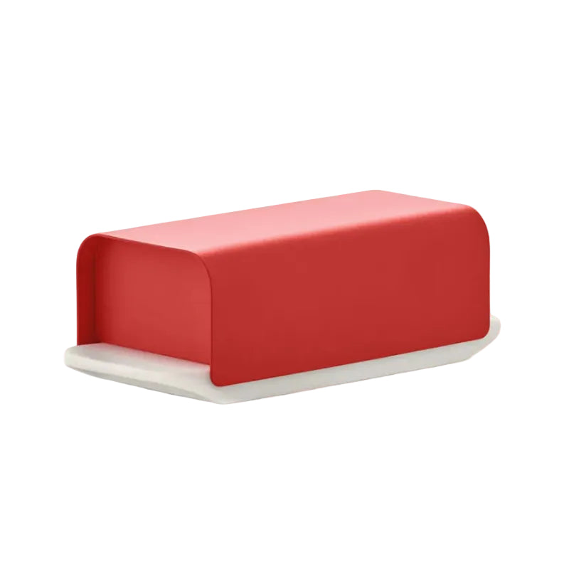 Mattina Butter Dish, Red