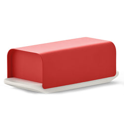 Mattina Butter Dish, Red