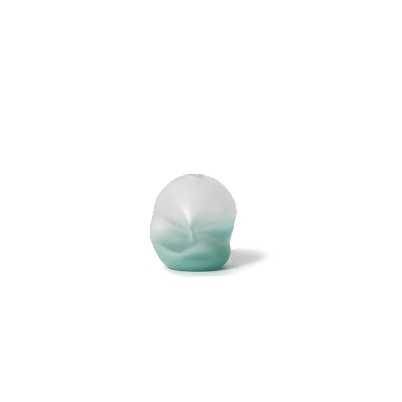 Splash Bottom Vase, Robins Egg