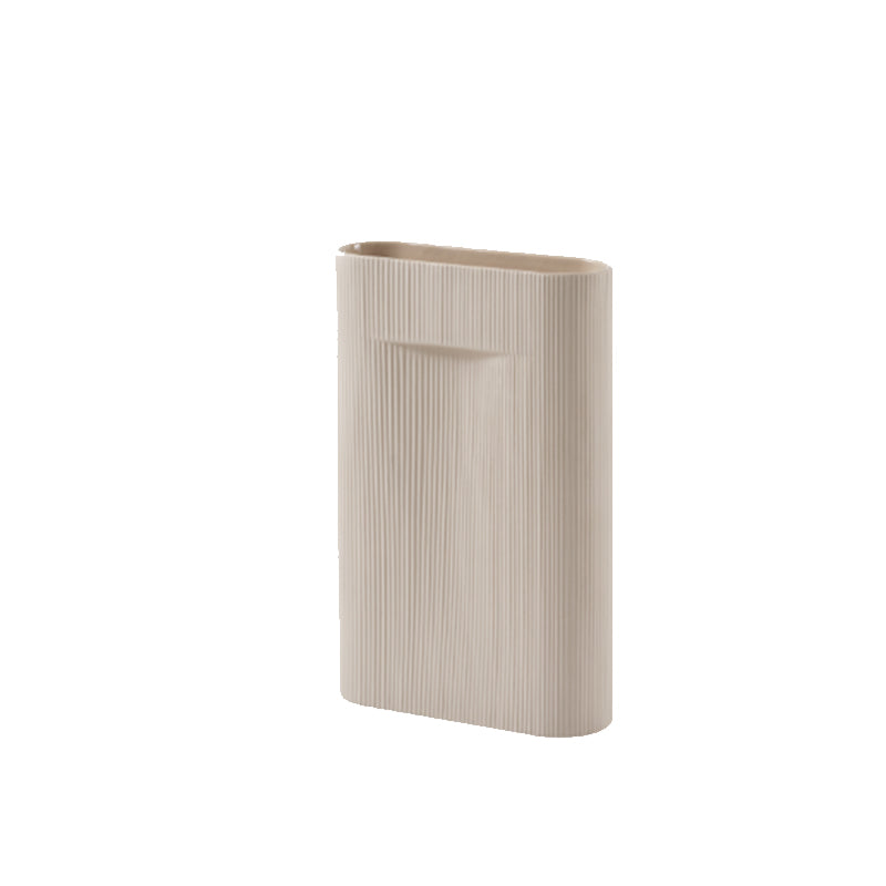 Ridge Vase, Off-White, 19"