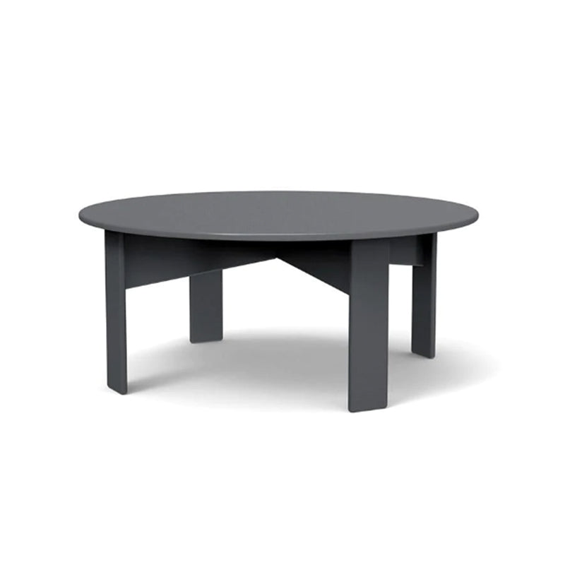 Lollygagger Cocktail Table, Round 30", Charcoal Grey