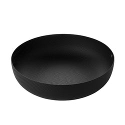 Round Basket, Black texture