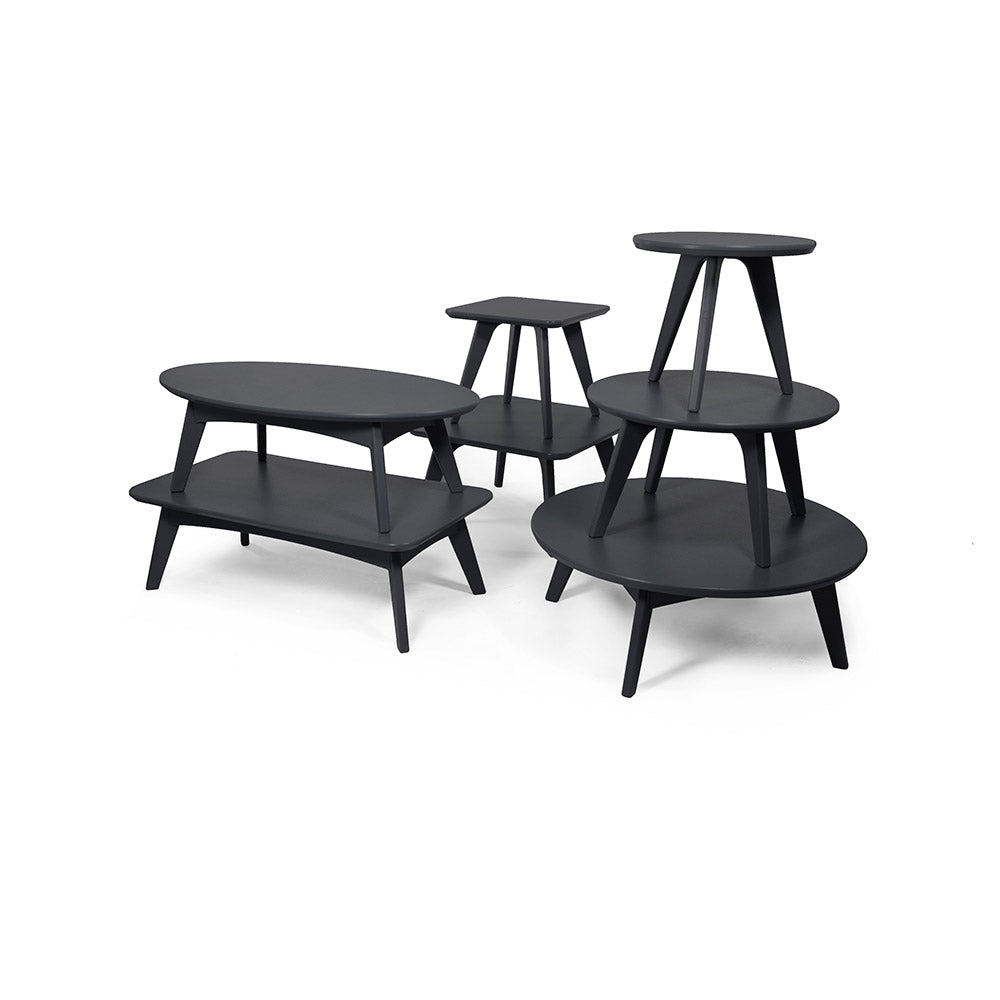 Satellite End Table, Round, 18” Orange