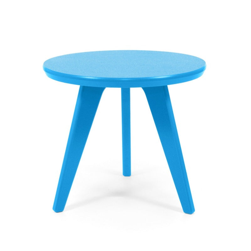 Satellite End Table, Round, 18” Sky Blue