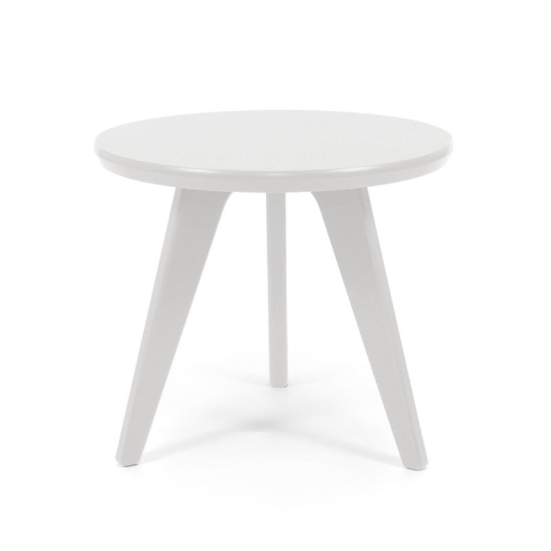 Satellite End Table, Round, 18", Cloud White