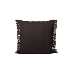 Kelim Fringe Cushion, Small, Dark Melange