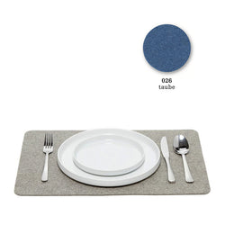 Felt Placemat, 30x45cm, taube blue