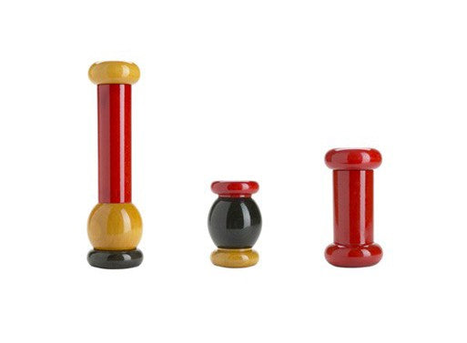 Twergi Tall Wood Pepper Mill, Yellow