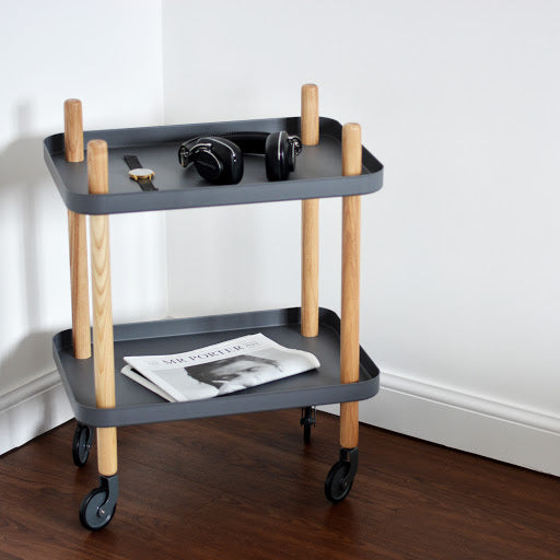 Block Table, Dark Grey