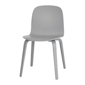 Visu Chair, Wood Base/Wood Shell, Grey