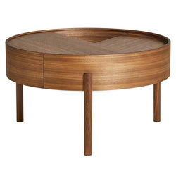 Arc Coffee Table, 66cm, Walnut