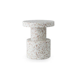 Bit Stool, White/Red