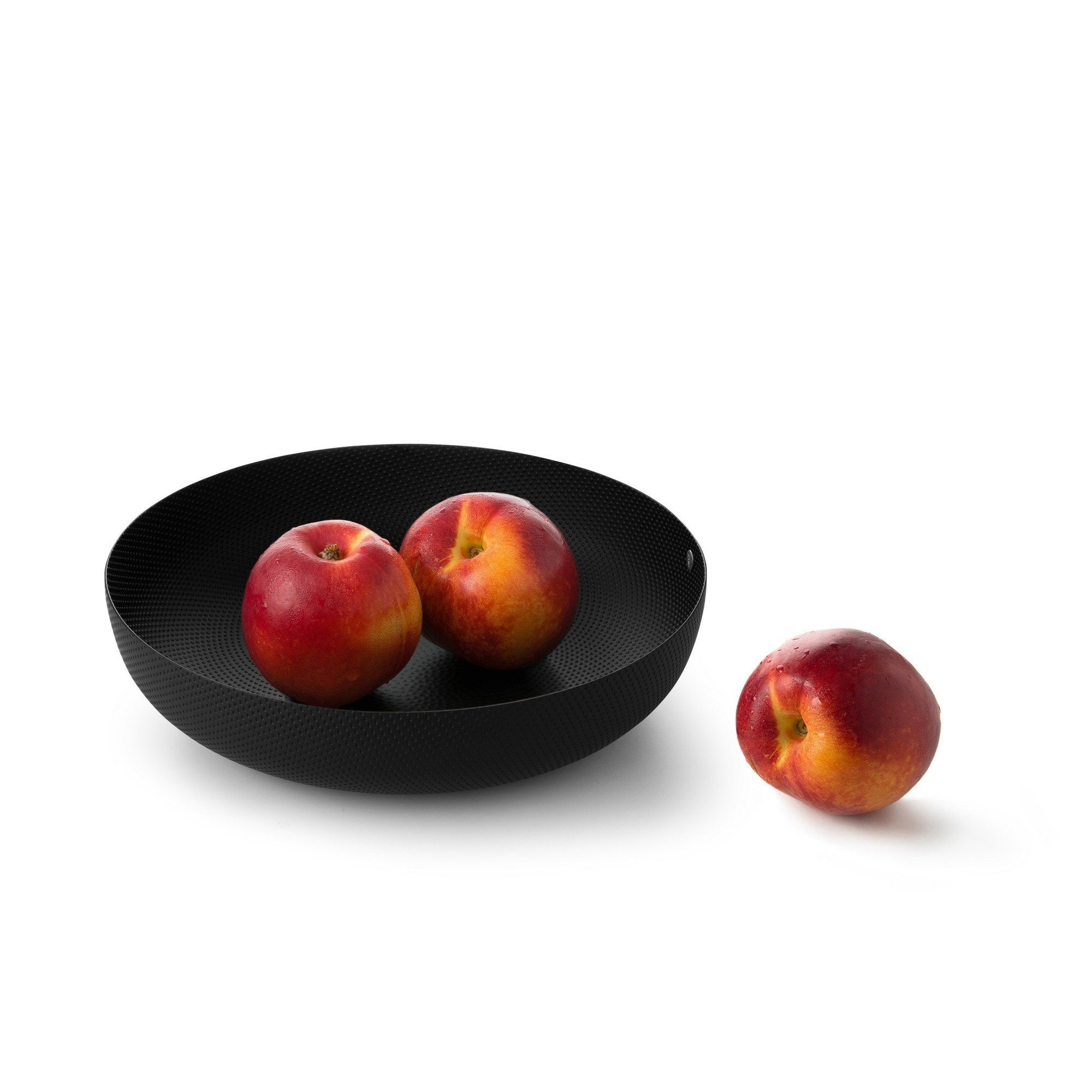 Round Basket, Black texture